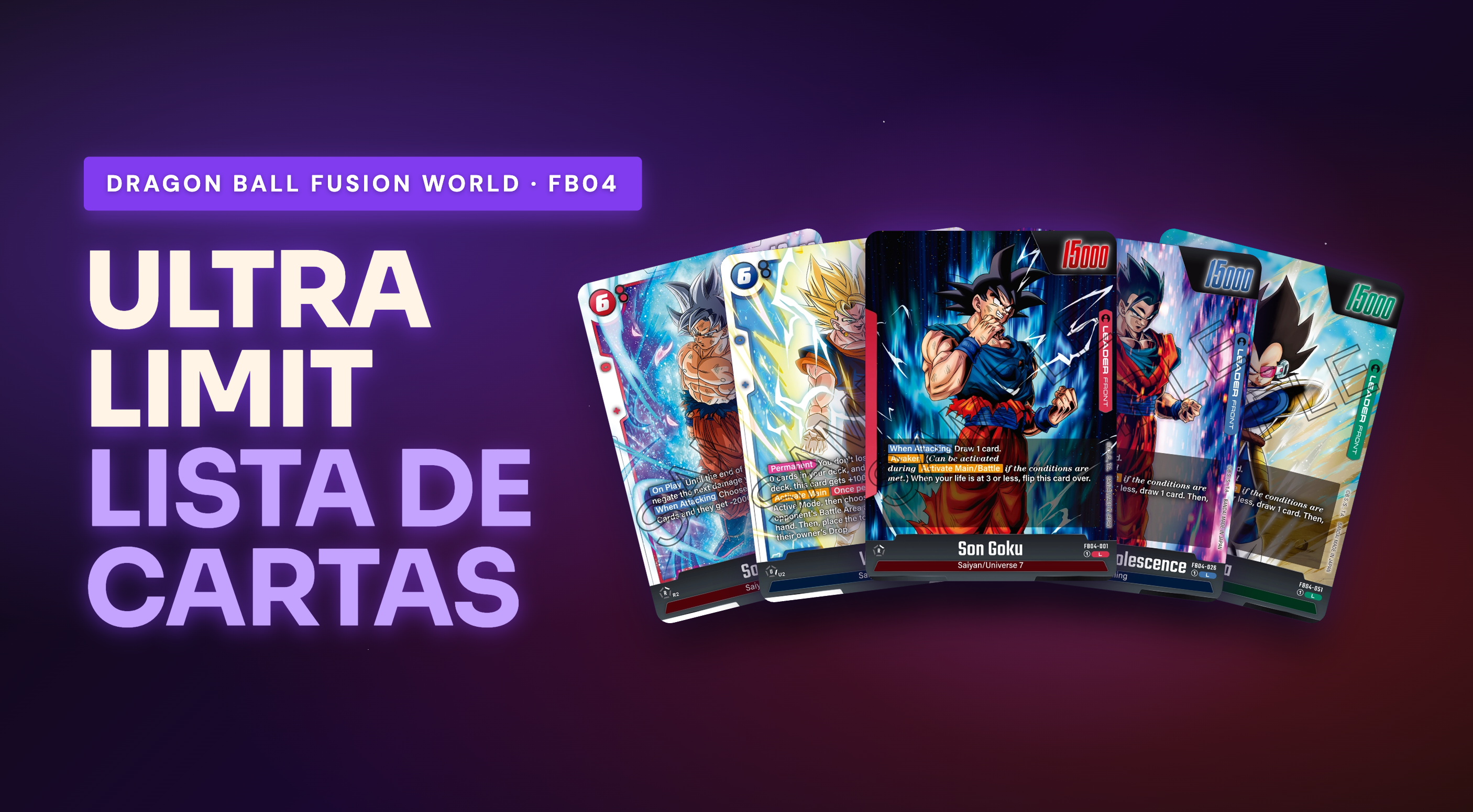 FB04 - FB04 Ultra Limit: Lista Completa de Cartas (130)