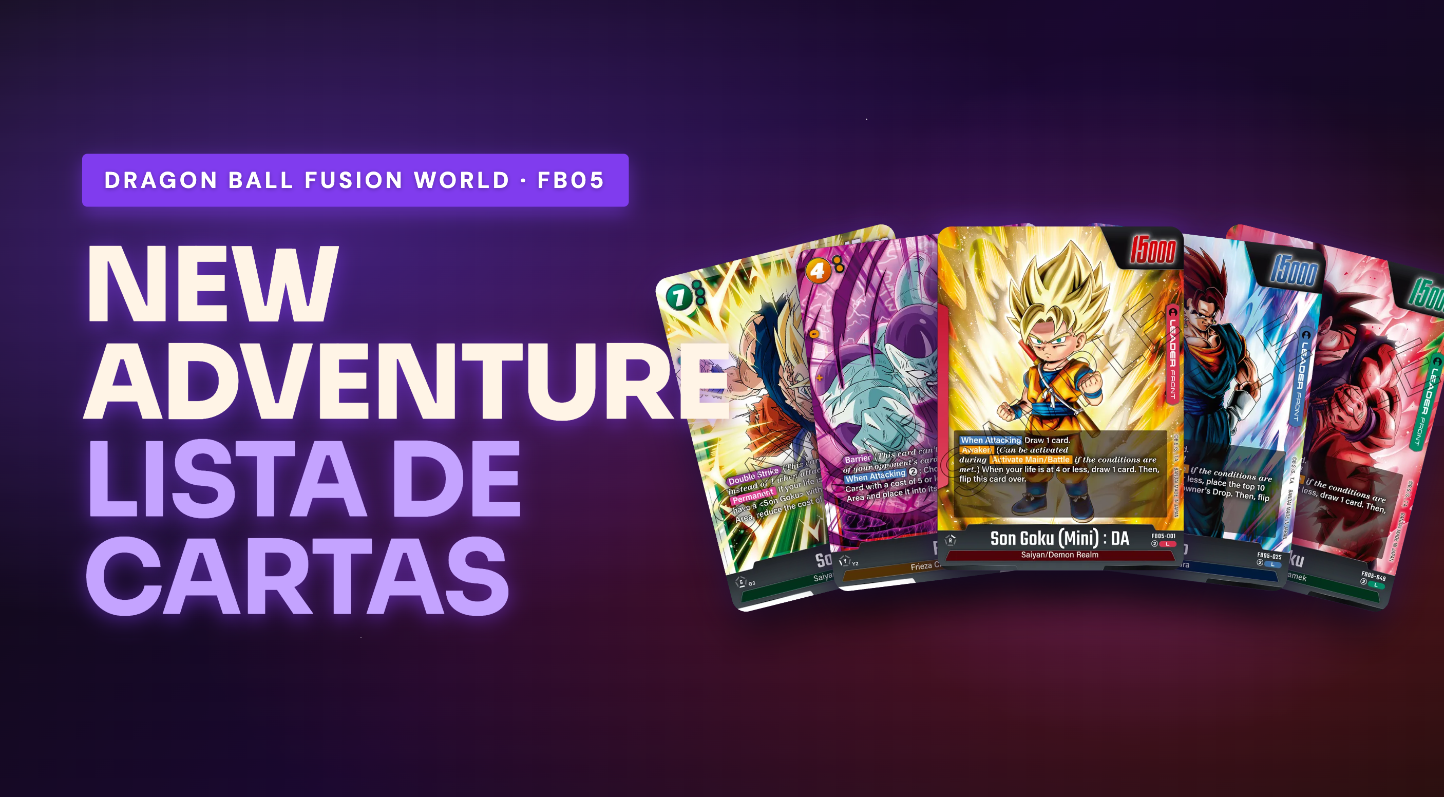 FB05 - FB05 New Adventure: Lista Completa de Cartas (120)