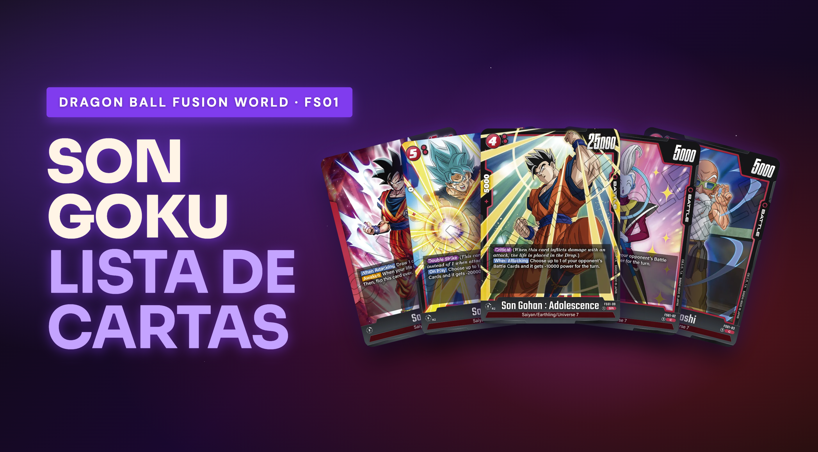 FS01 - FS01 Son Goku: Lista Completa de Cartas (16)