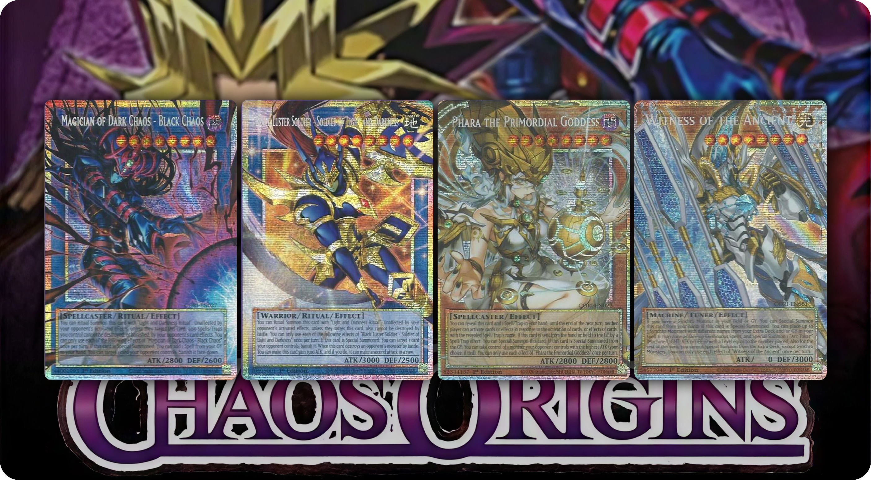 Chaos Origins (Yu-Gi-Oh): guía del set, deck list y galería de las 100 cartas