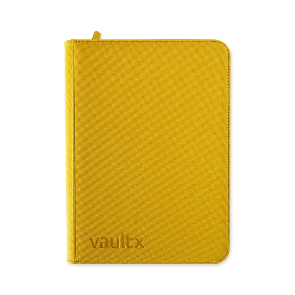 VaultX EXO-TEC® Zip Binder 9 Pockets Sunrise Yellow — Álbum 360 Cartas