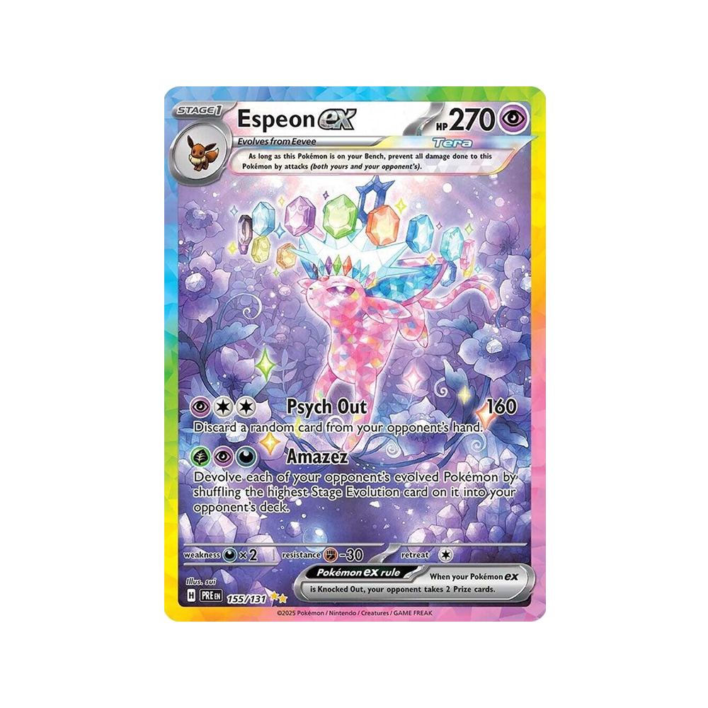 Mini Lata Prismatic Evolutions - Inglés
