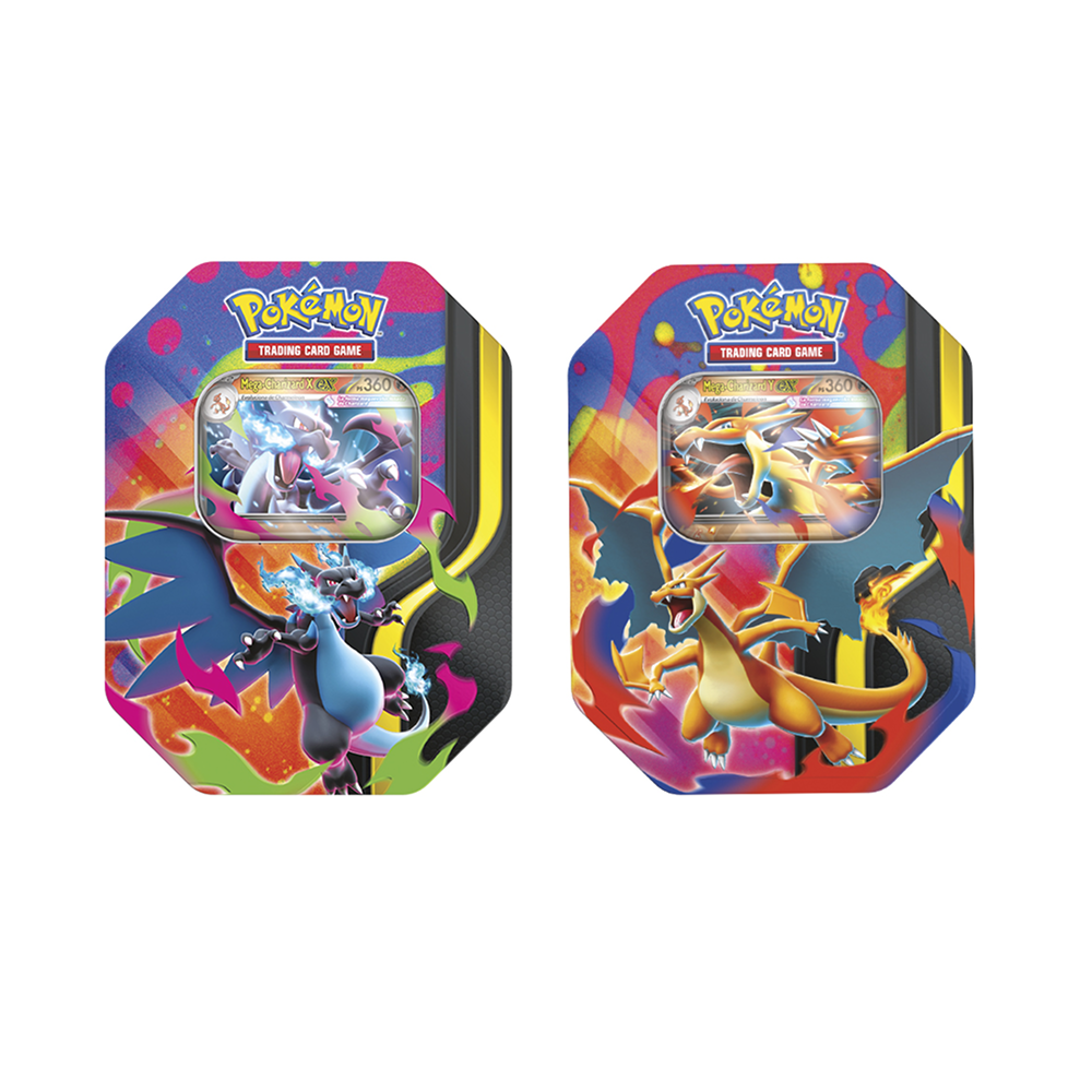 Lata Mega Charizard X Fuegos Fantasmales - Español