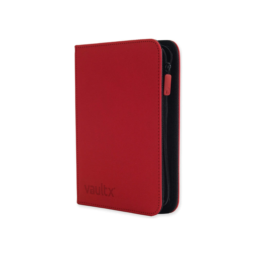 VaultX EXO-TEC Zip Binder 4 Pockets Fire Red - Álbum 160 Cartas