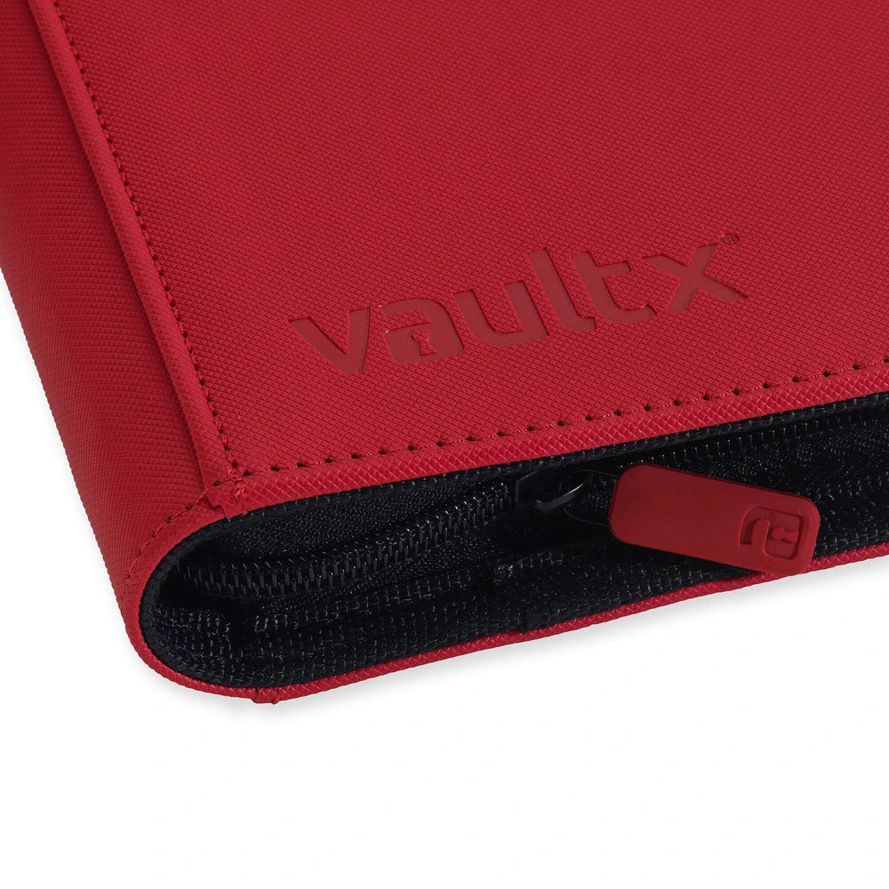 VaultX EXO-TEC Zip Binder 4 Pockets Fire Red - Álbum 160 Cartas