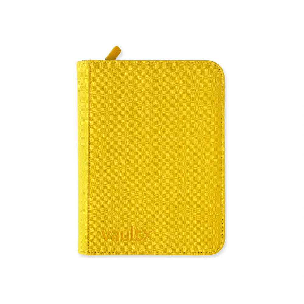 VaultX EXO-TEC Zip Binder 4 Pockets Sunrise Yellow - Álbum 160 Cartas