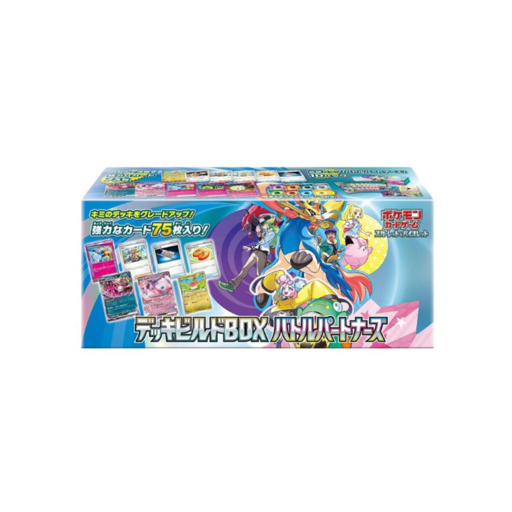 Caja de sobres Pokémon TCG Battle Partners Deck Build Box - Coreano con cartas y personajes coloridos