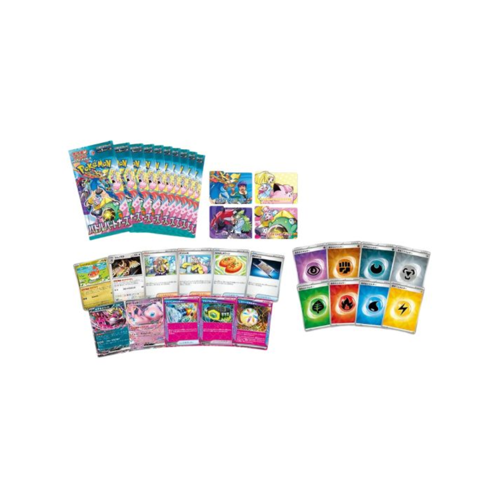 Caja de sobres Pokémon TCG Battle Partners Deck Build Box - Coreano con cartas y accesorios variados