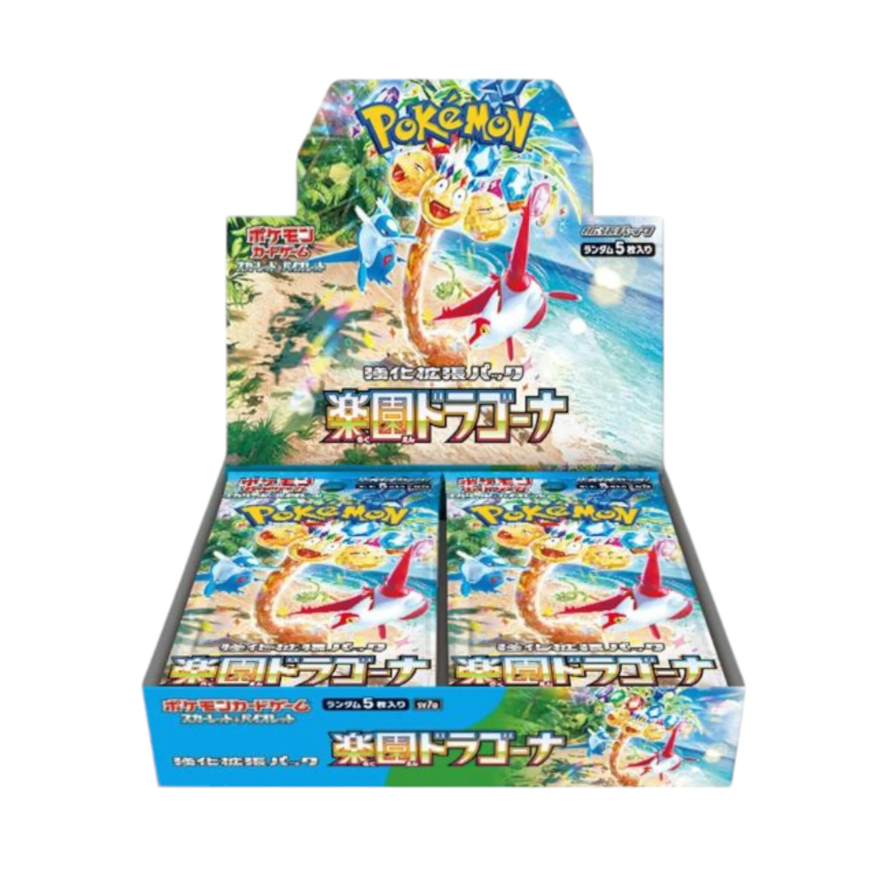 Caja Paradise Dragona en Japonés con sobres Pokémon TCG de Metamorph Center para coleccionistas