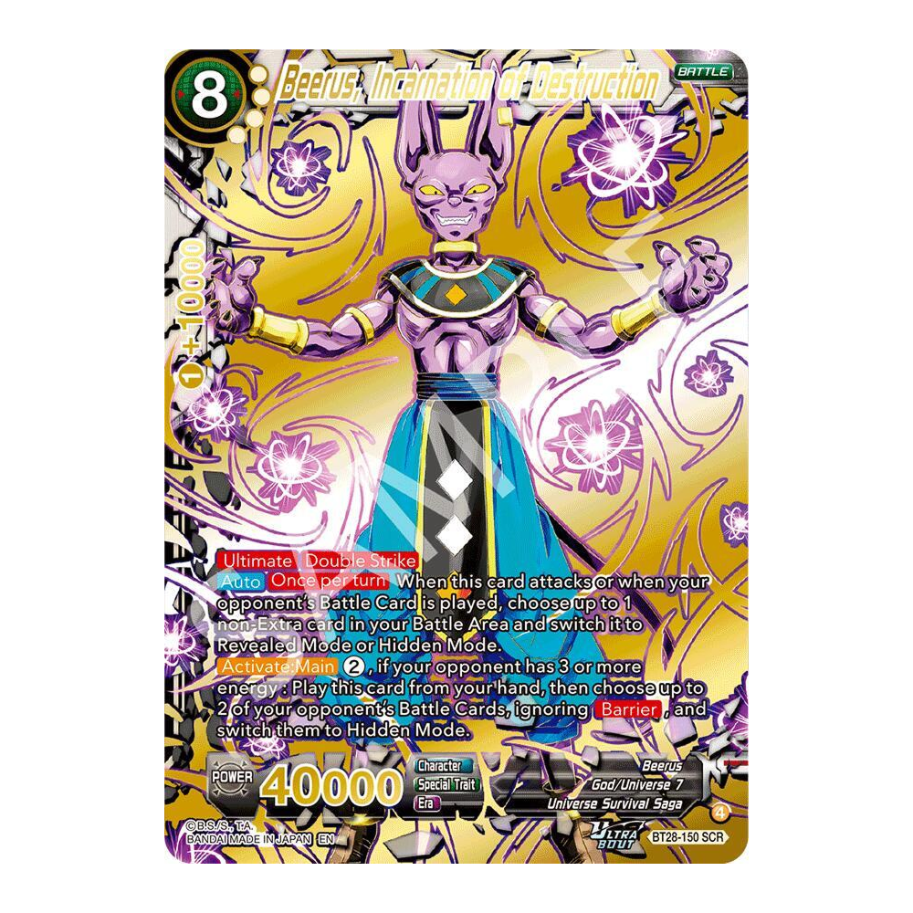 Dragon Ball Card Game Masters B28 Prismatic Clash - Booster Box (24 sobres) - Inglés