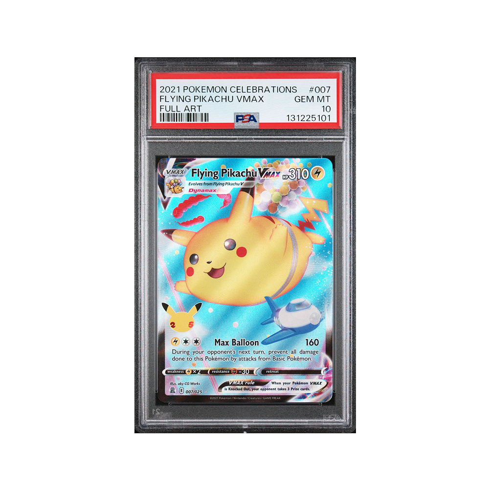 Flying Pikachu VMAX #007 Full Art Celebrations PSA 10 - Inglés