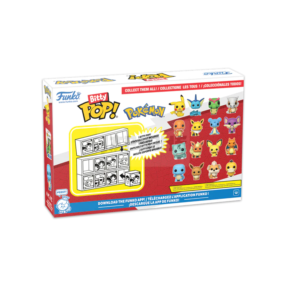 Funko Bitty POP! Pokémon 4 - Pack Series 3 - Bulbasaur, Flareon, Pichu y Charizard