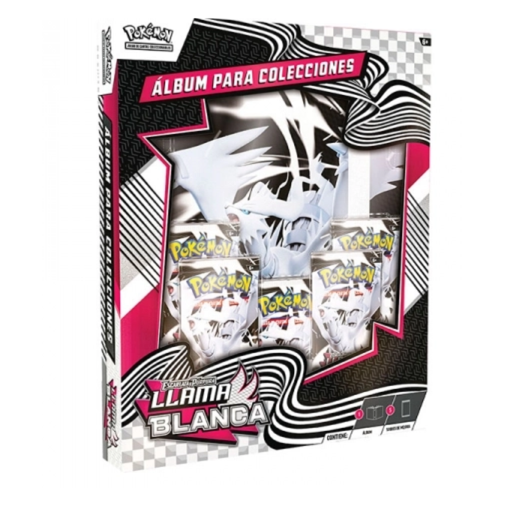 Caja de sobres Pokémon TCG con Álbum Fulgor Negro en Español y paquetes de cartas coleccionables