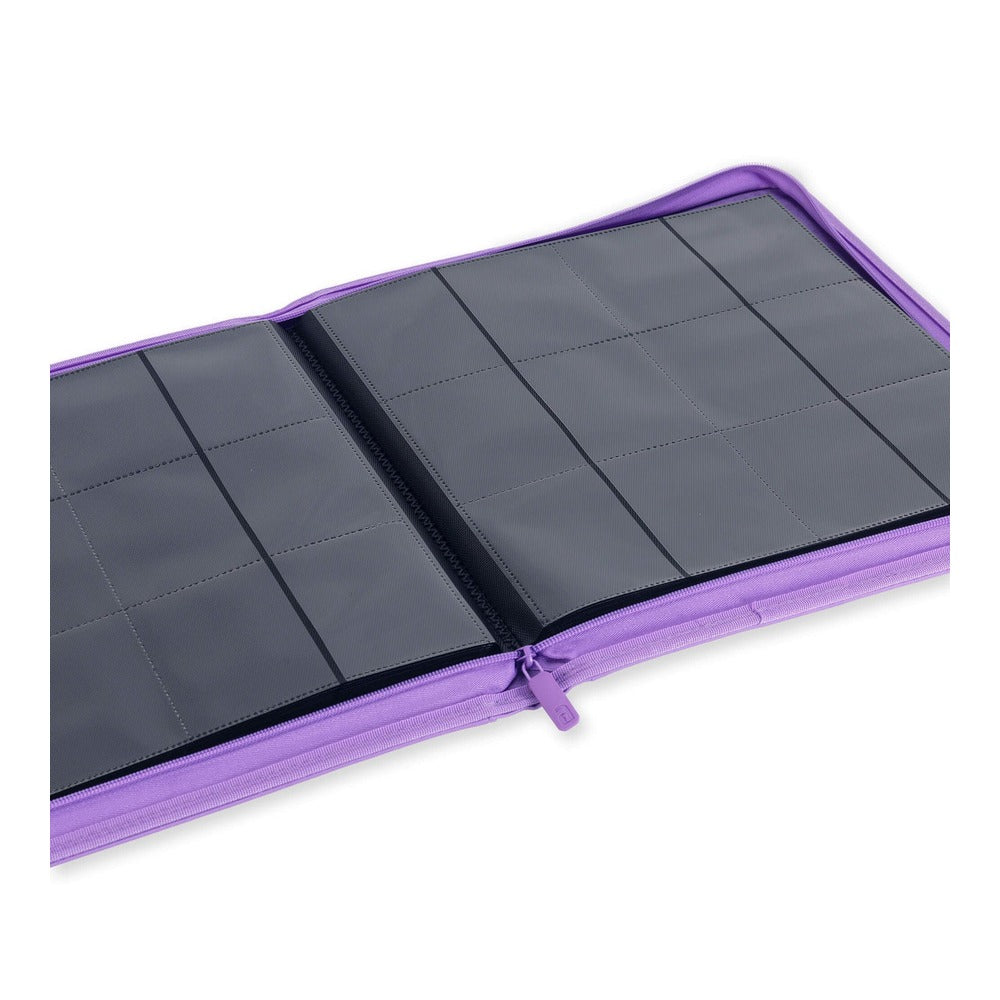 VaultX EXO-TEC Zip Binder 12 Pockets Just Purple – Álbum Premium 480 Cartas con Cremallera Morado