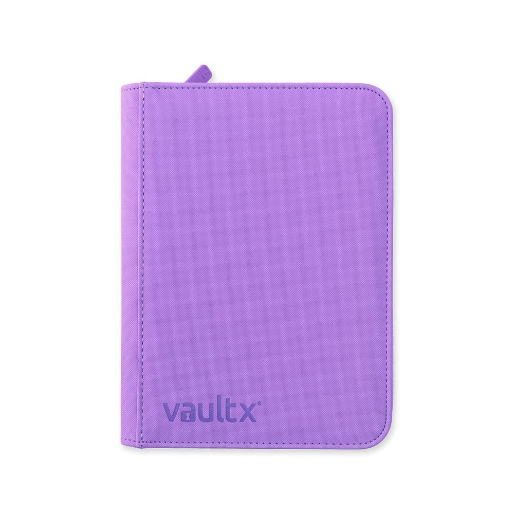VaultX EXO-TEC Zip Binder 4 Pockets Just Purple – Álbum Premium 160 Cartas con Cremallera Morado