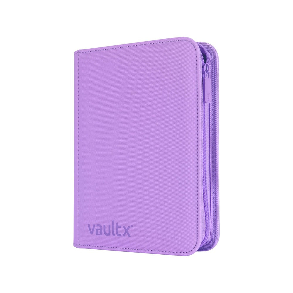 VaultX EXO-TEC Zip Binder 4 Pockets Just Purple – Álbum Premium 160 Cartas con Cremallera Morado