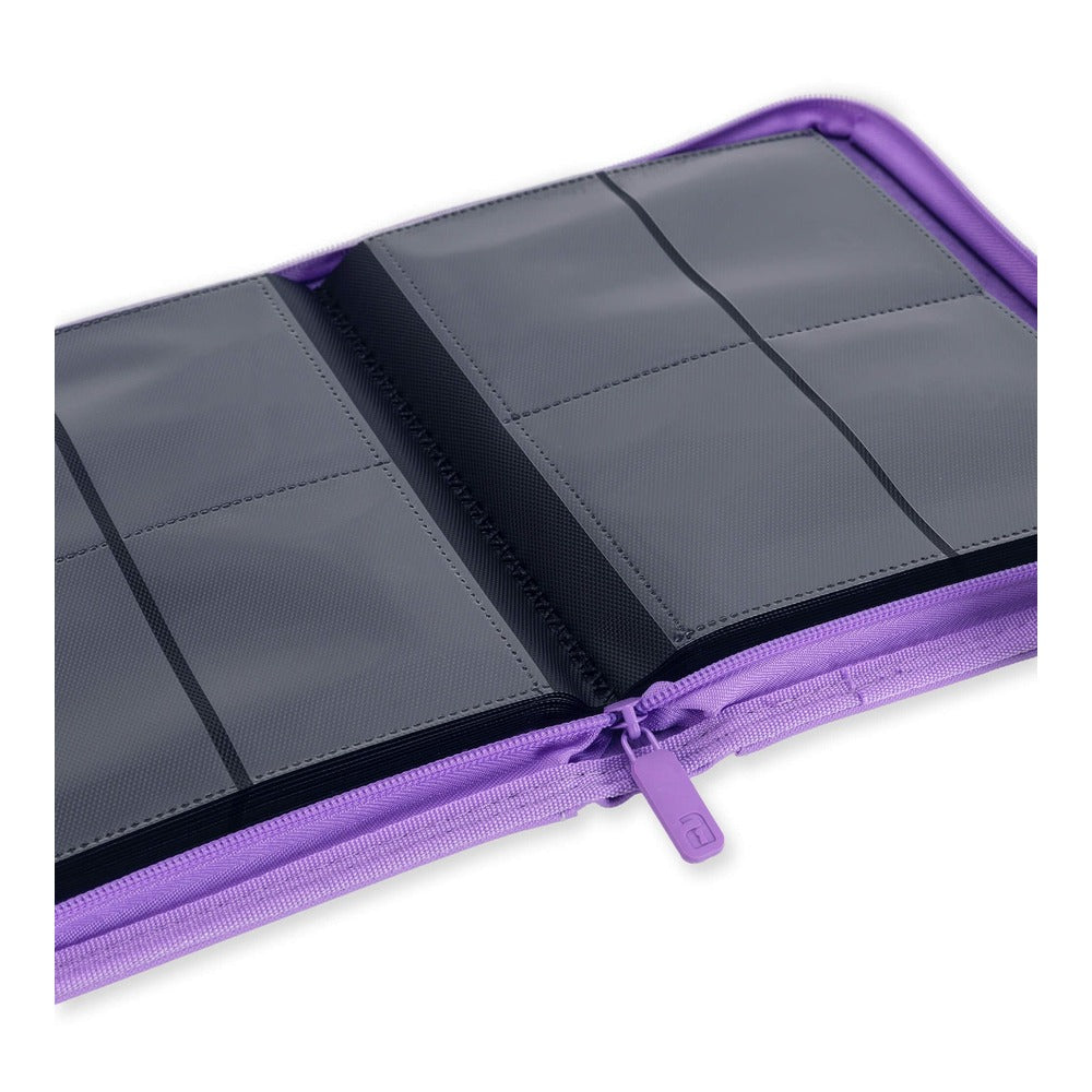 VaultX EXO-TEC Zip Binder 4 Pockets Just Purple – Álbum Premium 160 Cartas con Cremallera Morado