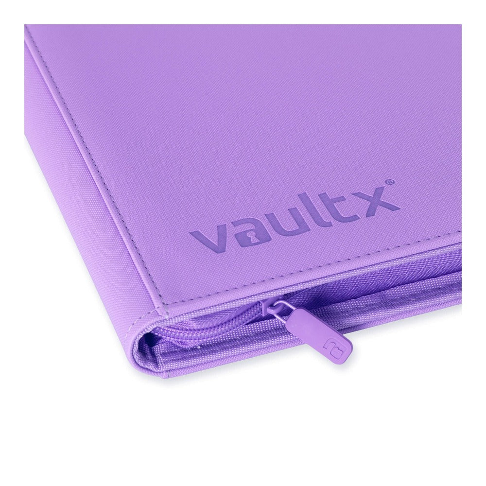VaultX EXO-TEC Zip Binder 9 Pockets Just Purple – Álbum Premium 360 Cartas con Cremallera Morado