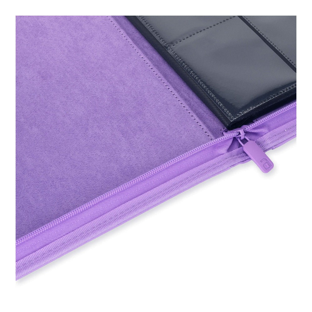 VaultX EXO-TEC Zip Binder 9 Pockets Just Purple – Álbum Premium 360 Cartas con Cremallera Morado