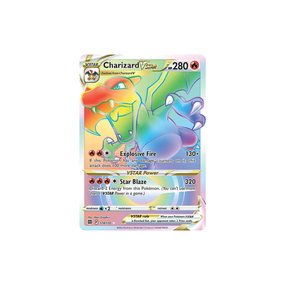 Carta Pokémon Charizard VSTAR brillante incluida en la Caja VSTAR Universe - Coreano de Metamorph Center
