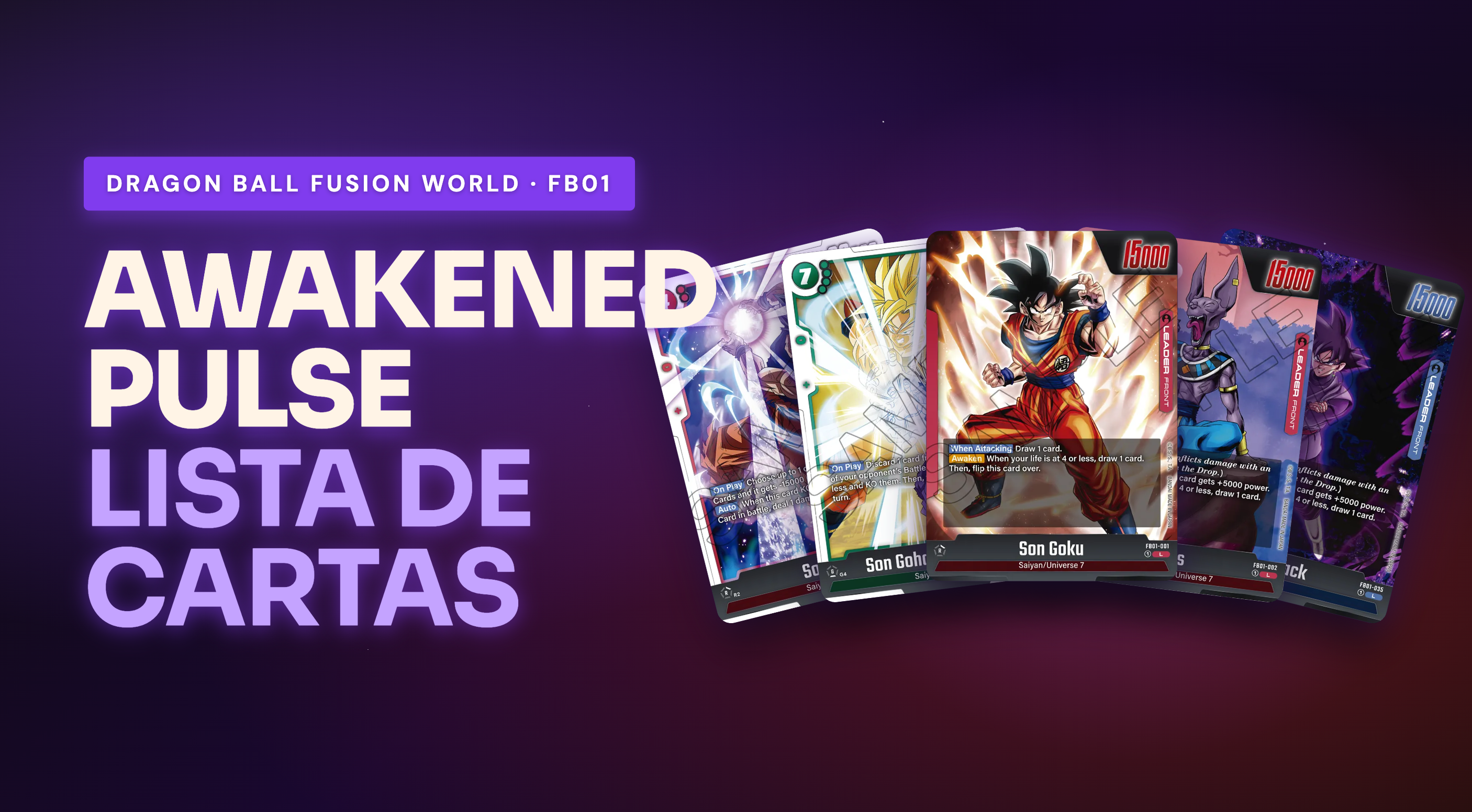 FB01 Awakened Pulse: Lista Completa de Cartas (140)