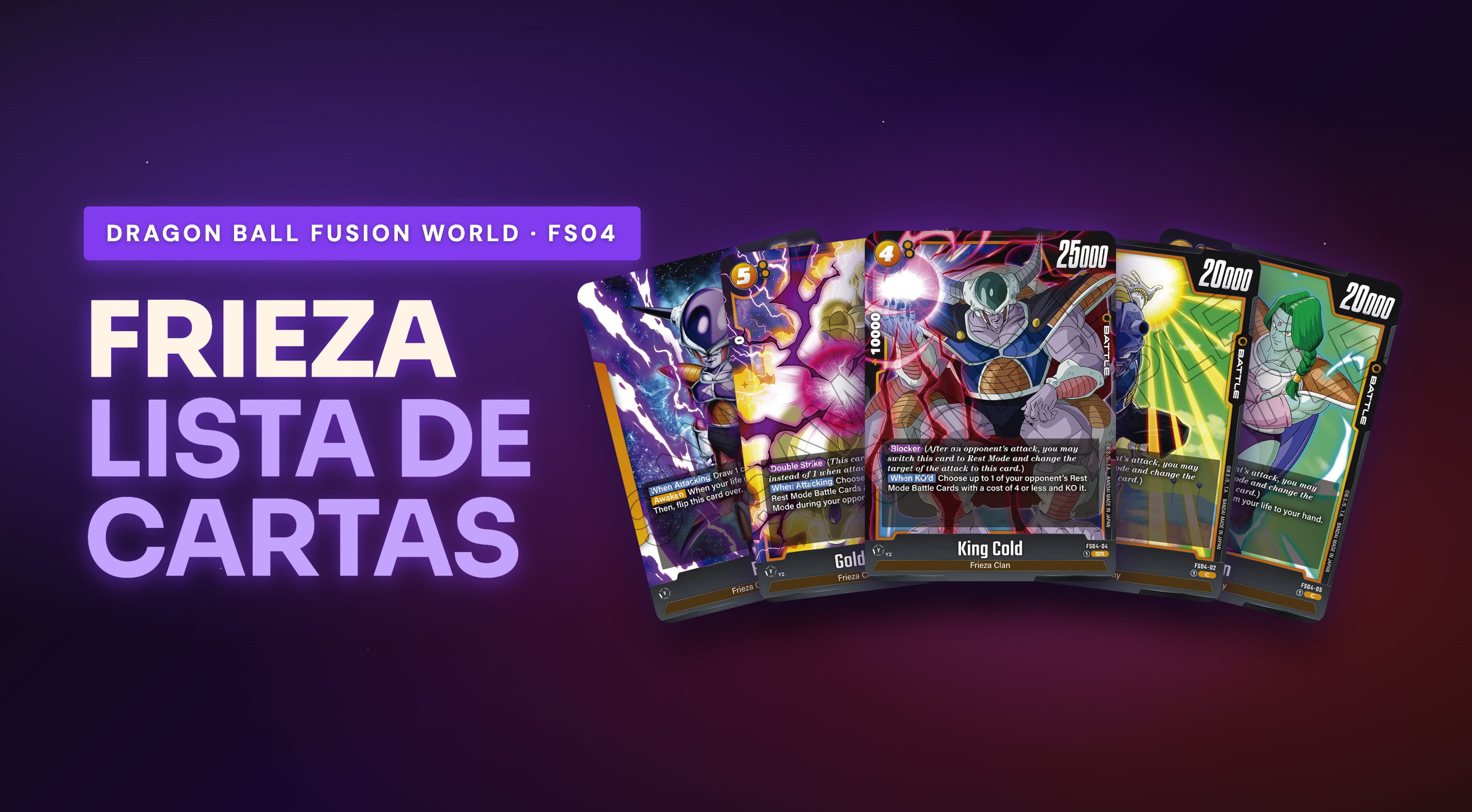 FS04 - FS04 Frieza: Lista Completa de Cartas (16)
