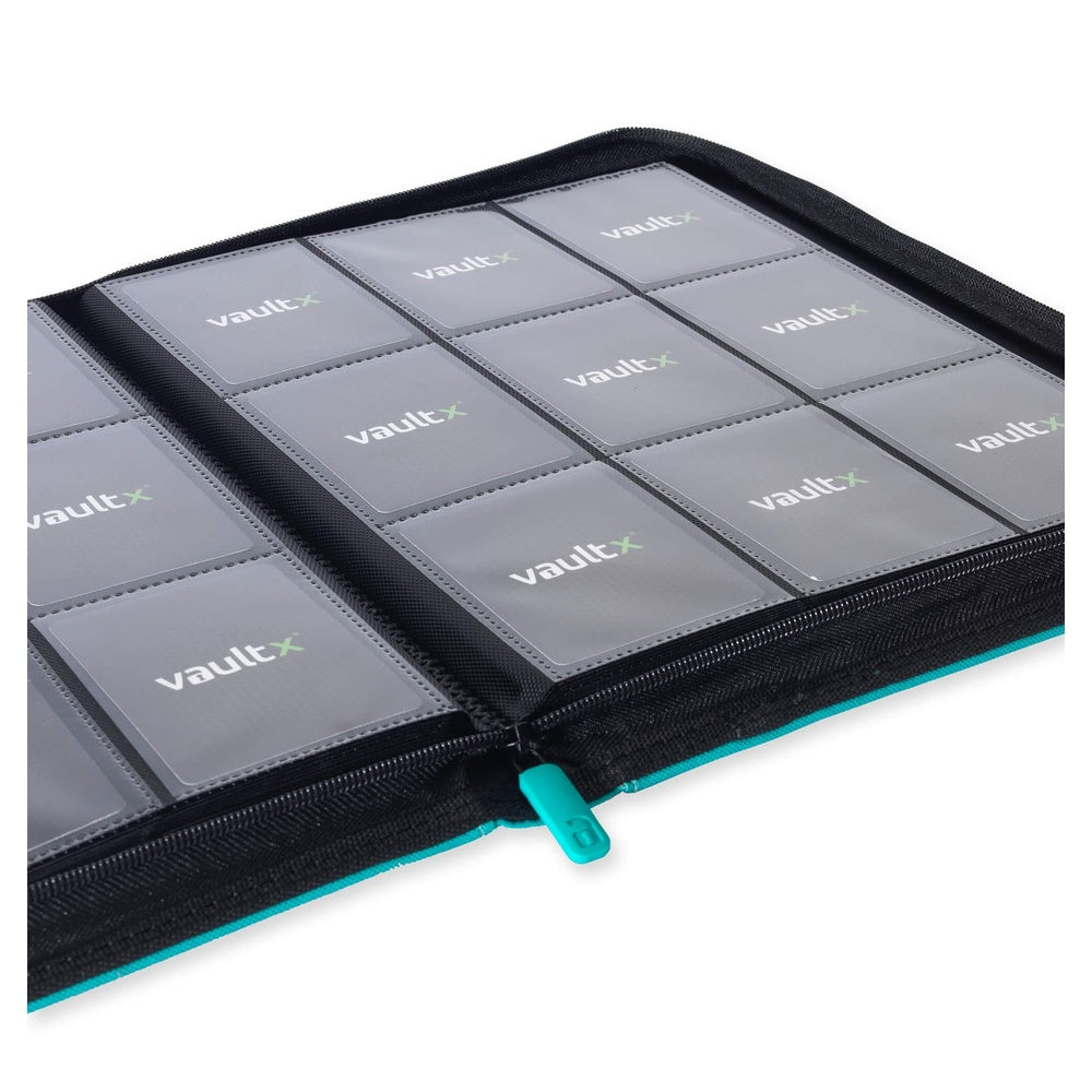 VaultX EXO-TEC® Zip Binder 9 Pockets Ocean Blue — Álbum 360 Cartas