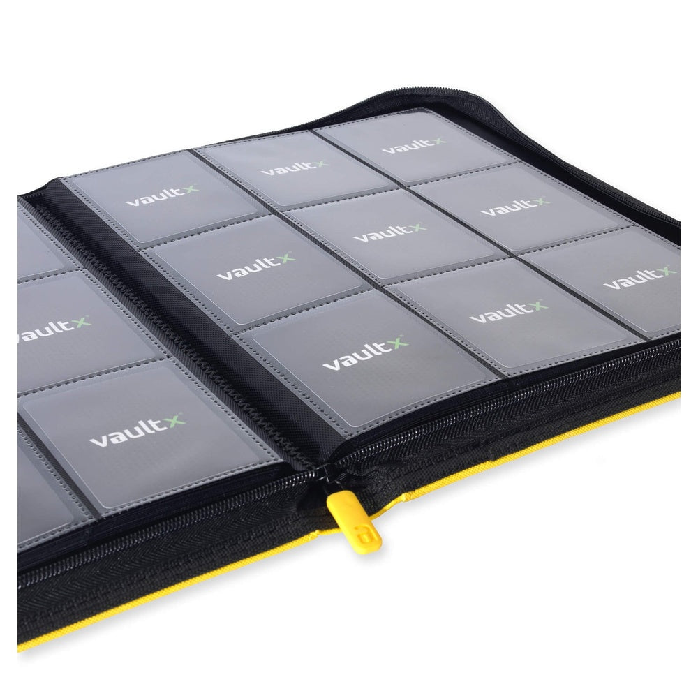 VaultX EXO-TEC® Zip Binder 9 Pockets Sunrise Yellow — Álbum 360 Cartas