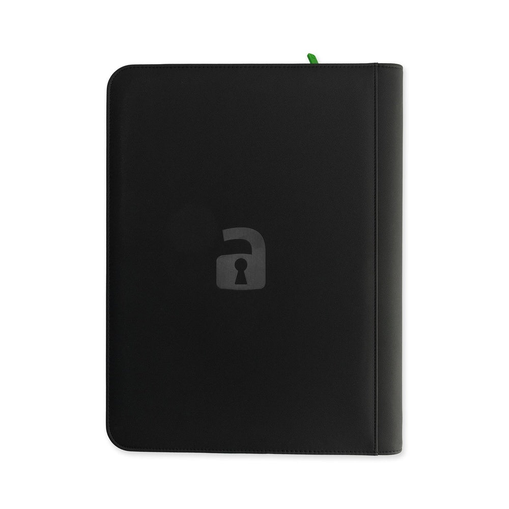 VaultX EXO-TEC® Zip Binder XXL 16 Pockets Signature Black — Álbum 1088 Cartas