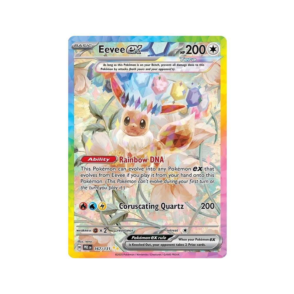 Mini Lata Prismatic Evolutions - Inglés