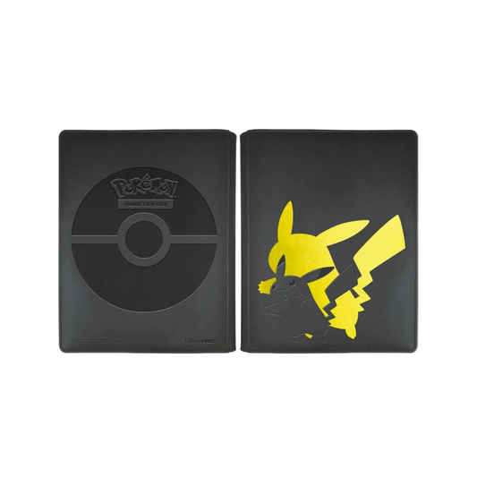 Álbum Ultra PRO Pokémon Elite Series Pikachu – Carpeta Premium 9 Bolsillos con Cremallera (360 Cartas TCG)