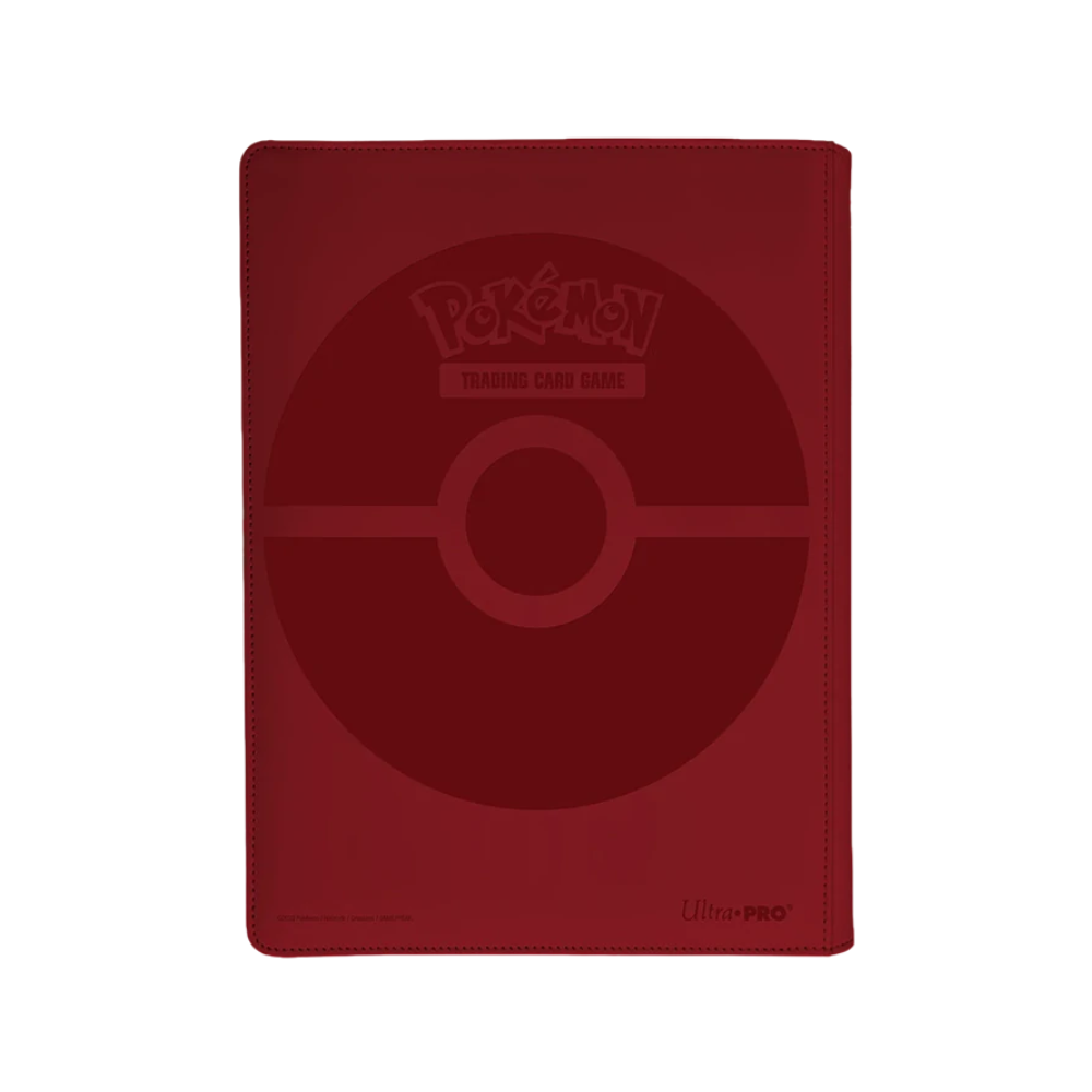 Álbum Ultra PRO Binder 9 Pocket Elite Zipper Pokémon Charizard con diseño de Pokébola en rojo