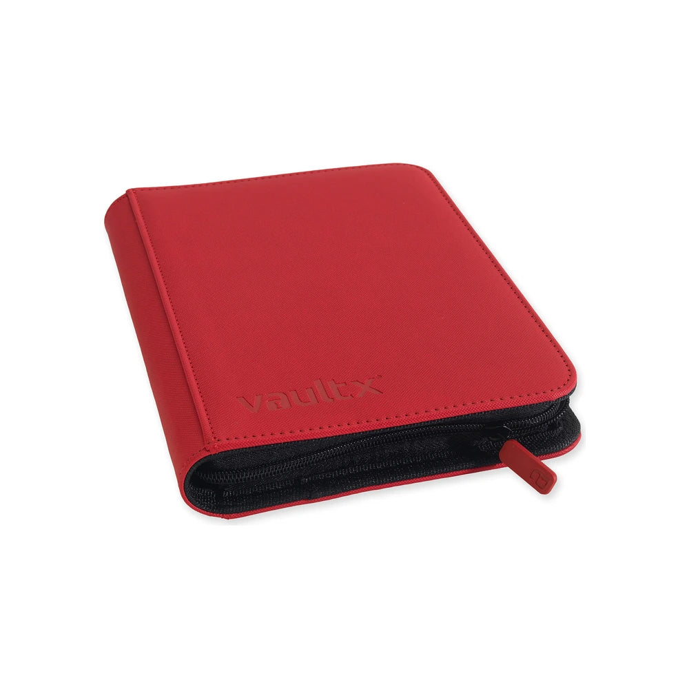 VaultX EXO-TEC Zip Binder 4 Pockets Fire Red - Álbum 160 Cartas