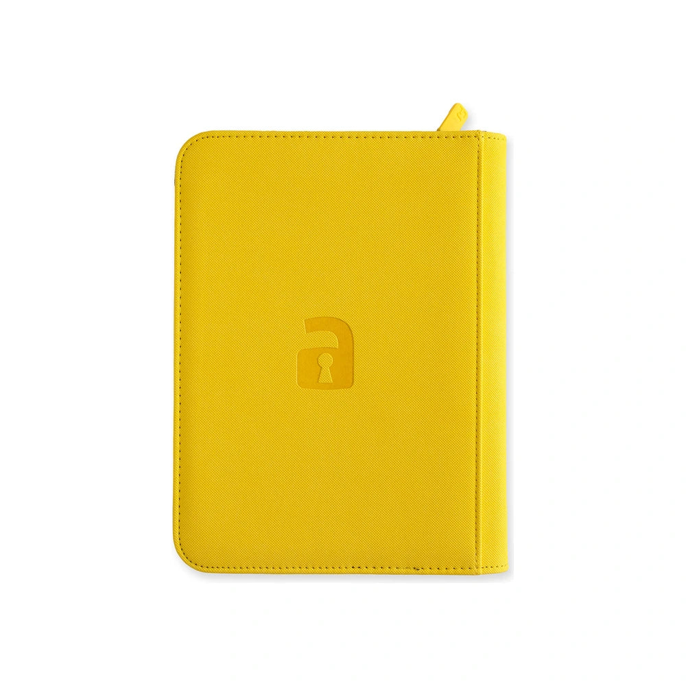 VaultX EXO-TEC Zip Binder 4 Pockets Sunrise Yellow - Álbum 160 Cartas