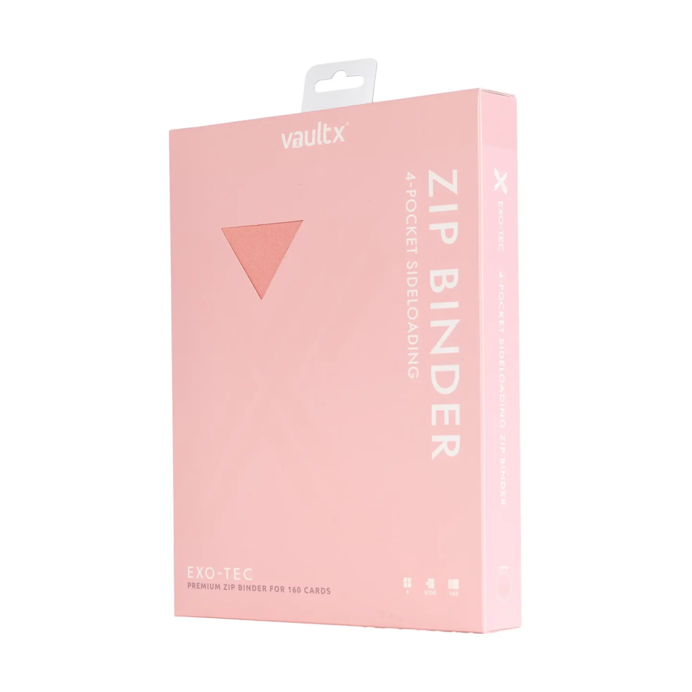 VaultX EXO-TEC Zip Binder 4 Pockets Just Pink – Álbum 160 Cartas