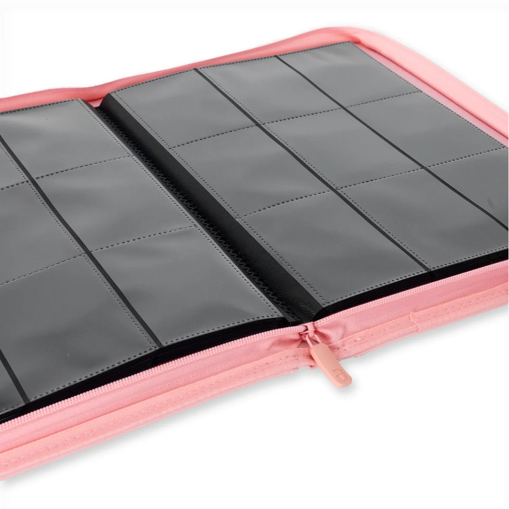 VaultX EXO-TEC Zip Binder 9 Pockets Just Pink – Álbum 360 Cartas Cremallera