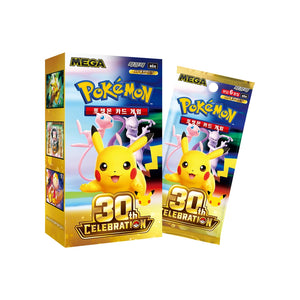 Caja coreana de 20 sobres de 30th CELEBRATION M6a con su sobre, Pokémon TCG 30 aniversario