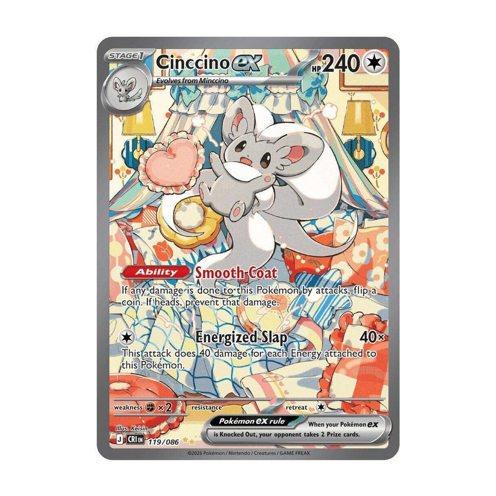 Cinccino ex Special Illustration Rare 119/086 · Chaos Rising inglés