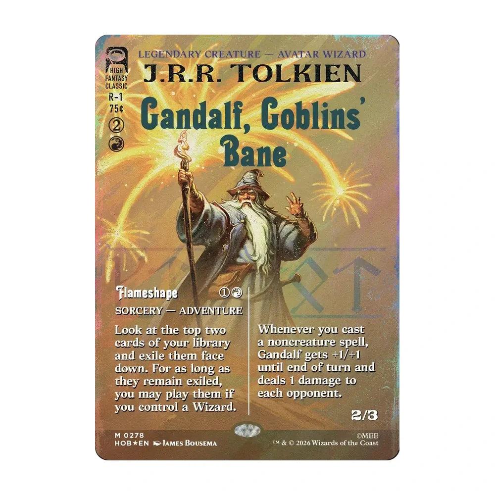 Gandalf, Goblins' Bane HOB 278 surge foil · El Hobbit Magic inglés
