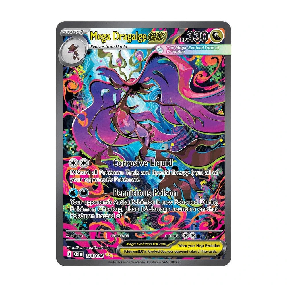 Mega Dragalge ex Special Illustration Rare 118/086 · Chaos Rising inglés