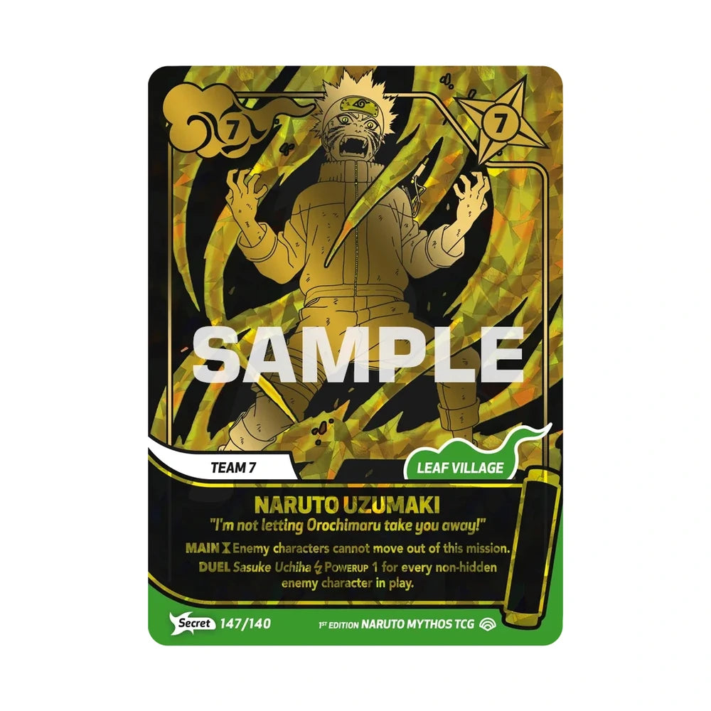 [ RESERVA ] Caja Naruto Mythos Shinobi Shiren 1st Edition - Inglés