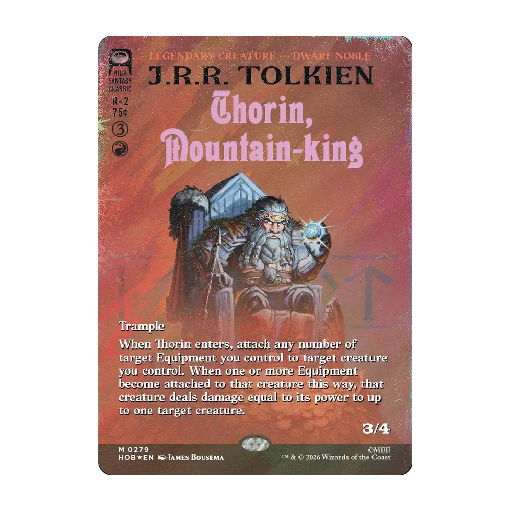 Thorin, Mountain-king HOB 279 surge foil · El Hobbit Magic inglés