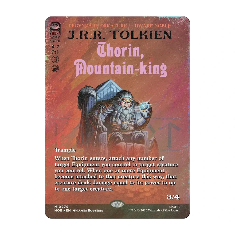 Thorin, Mountain-king HOB 279 surge foil · El Hobbit Magic inglés