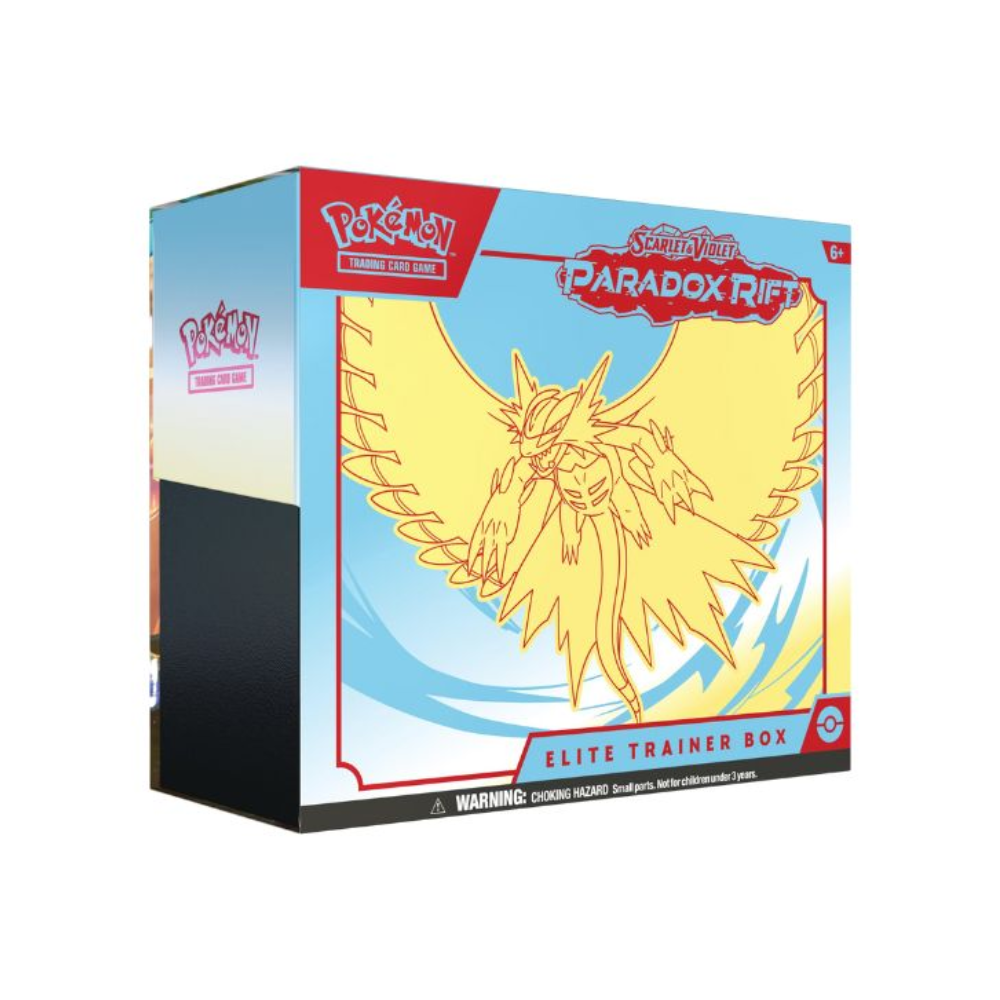 Caja Entrenador de Élite Brecha Paradójica SV4 en Español caja Pokémon Paradox Rift con cartas y accesorios para coleccionistas