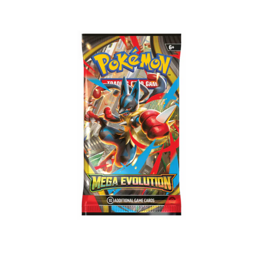 Sobre Mega Brave en Japonés paquete Pokémon TCG Mega Evolution con Mega Lucario caja Metamorph Center