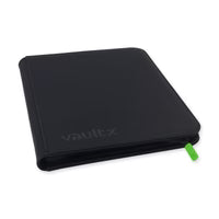 VaultX EXO-TEC Zip Binder 9 Pockets – Álbum Premium 360 Cartas con Cremallera Negro