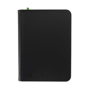 VaultX EXO-TEC Zip Binder 9 Pockets – Álbum Premium 360 Cartas con Cremallera Negro