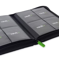 VaultX EXO-TEC Zip Binder 4 Pockets – Álbum Premium 160 cartas con Cremallera Negro