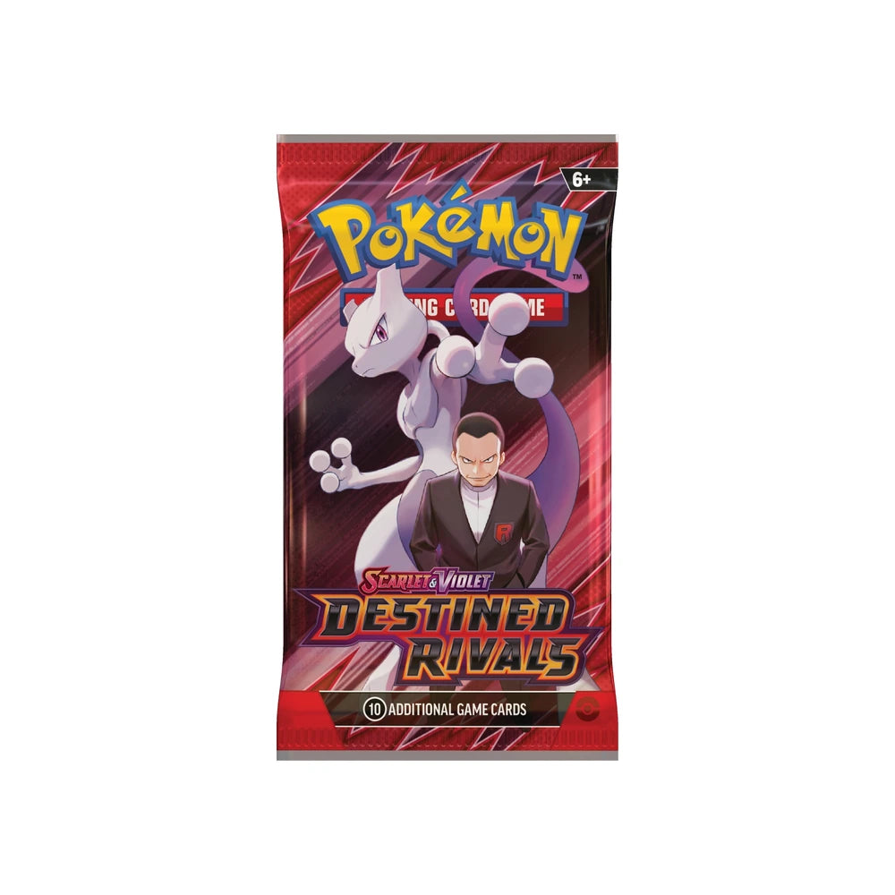 Sobre de Destined Rivals en inglés con Giovanni y Mewtwo