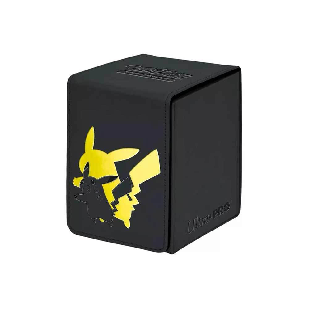 Ultra PRO Alcove Flip Deck Box Elite Series Pikachu – Caja de Mazo Pokémon con diseño icónico de Pikachu